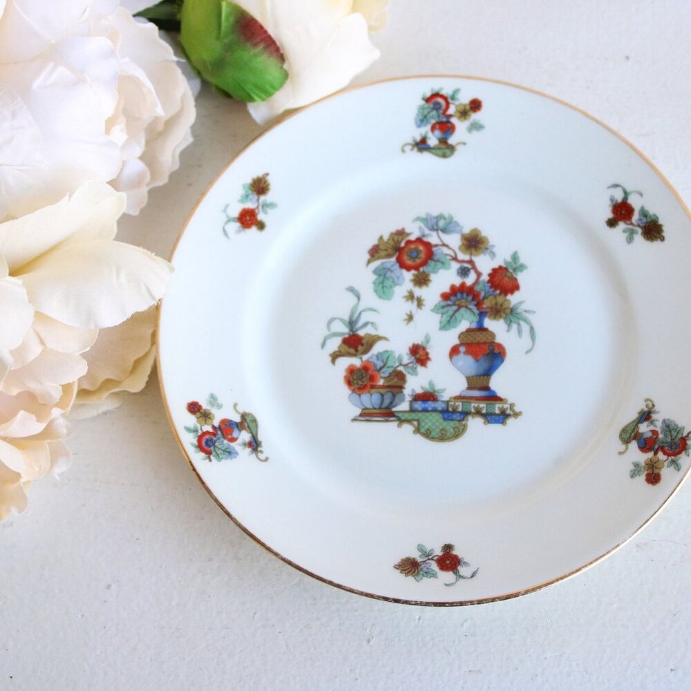 Vintage 1930s Plate, Bohemia Czechoslovakia 7" Bread or Luncheon Plate